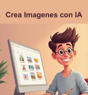 joven creando imagenes con ia