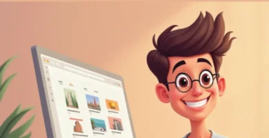 joven creando imagenes con ia