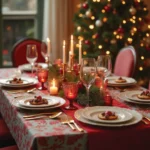 mesa navidad decorada facilmente