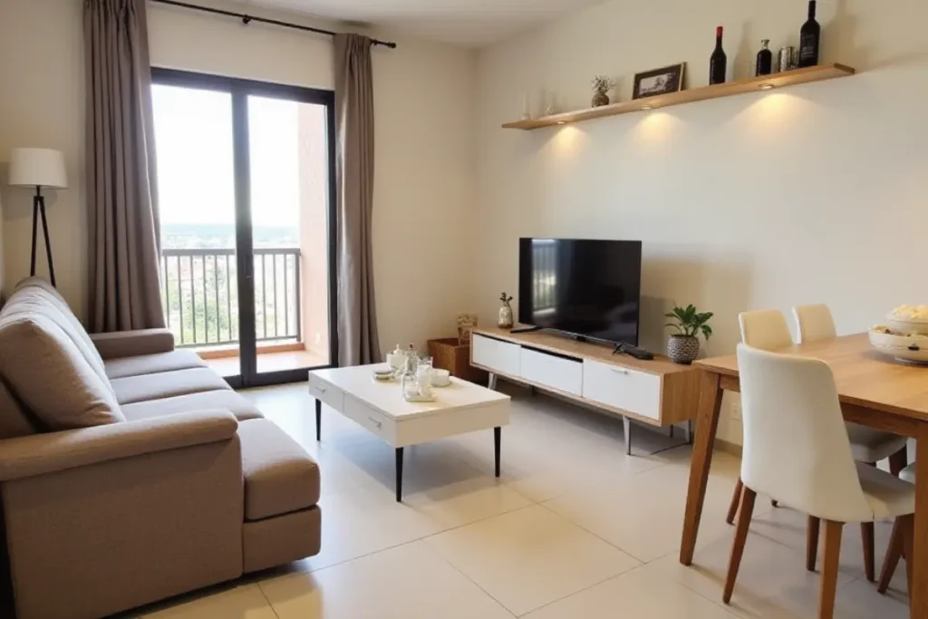 Distribución eficiente de una sala pequeña