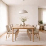 comedor minimalista ordenado