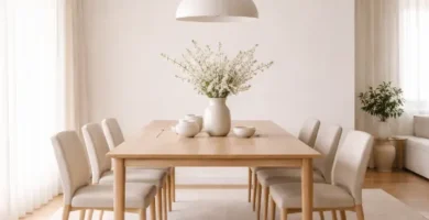 comedor minimalista ordenado